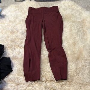 Lululemon Burgundy Leggings